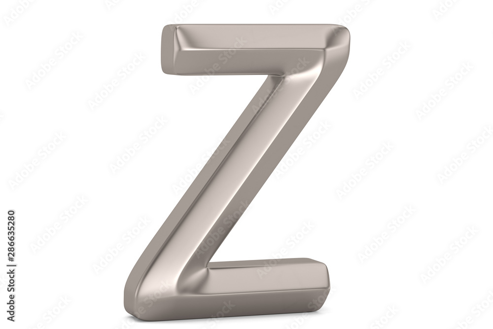 Steel 3D alphabet isolated on white background. 3D illustration. Steel 3D alphabet isolated on white background. 3D illustration.