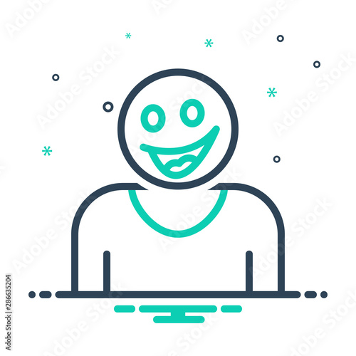 mix icon for happy 