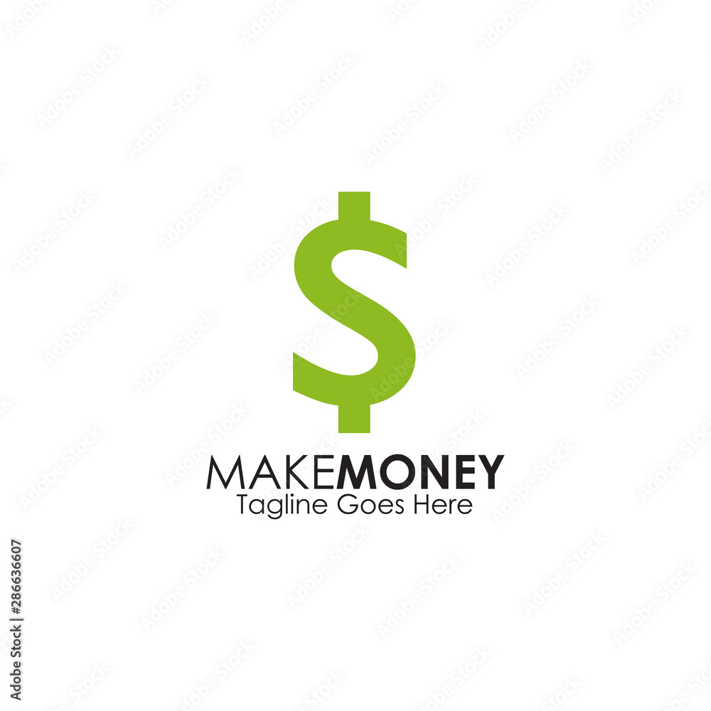 Dollar accounting logo design vector template Dollar accounting logo design vector template