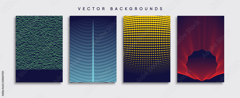 Minimal Vector cover designs. Future Poster template.