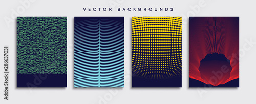 Obraz na płótnie Minimal Vector cover designs. Future Poster template. w salonie