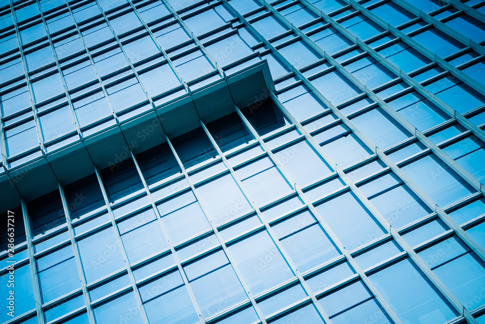 Close-Up of Modern Office Buildings in city of China. Close-Up of Modern Office Buildings in city of China.