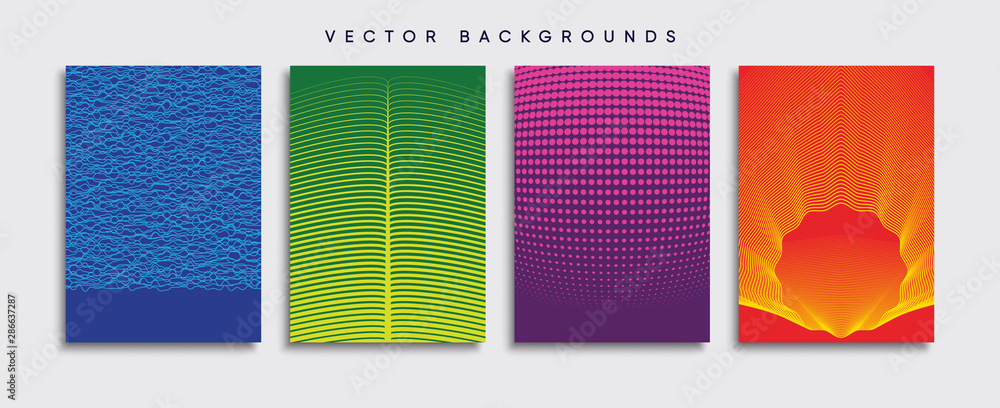 Minimal Vector cover designs. Future Poster template.