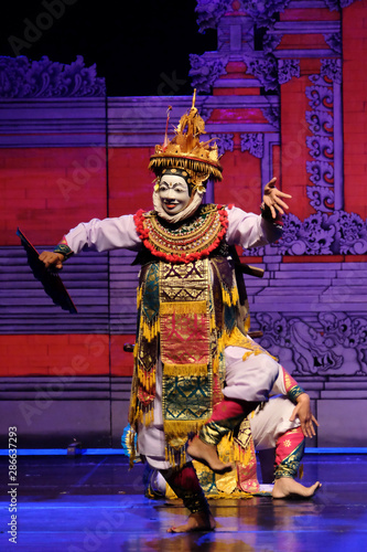 Bali Rangda Dancer. Telek-Jauk is traditional dance from Bali, Indonesia. photo