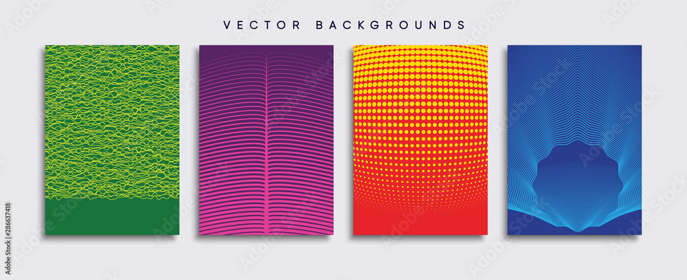 Minimal Vector cover designs. Future Poster template.