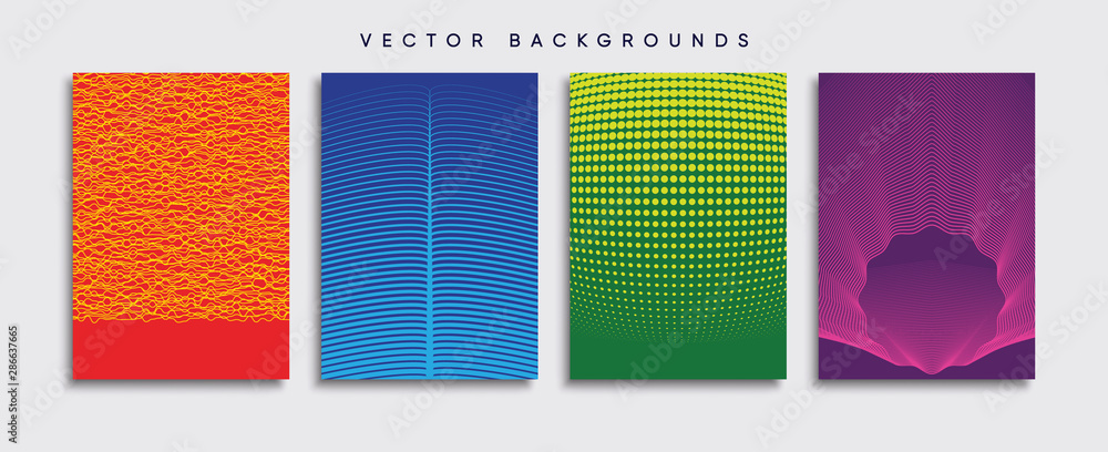Minimal Vector cover designs. Future Poster template.