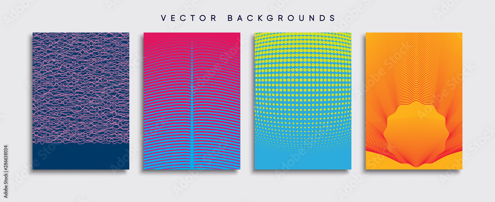 Minimal Vector cover designs. Future Poster template.