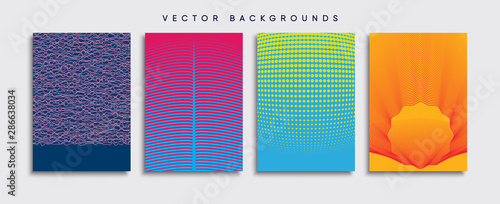 Obraz na płótnie Minimal Vector cover designs. Future Poster template. w salonie
