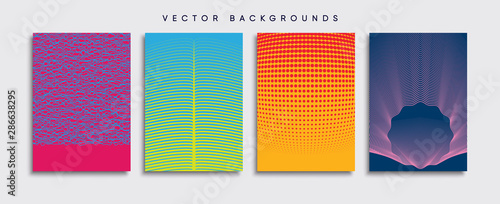 Obraz na płótnie Minimal Vector cover designs. Future Poster template. w salonie