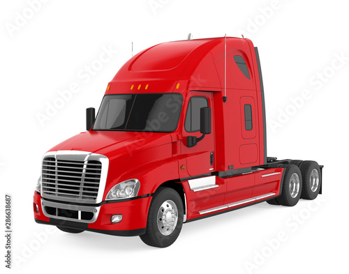 Wallpaper Mural Semi-trailer Truck Isolated Torontodigital.ca