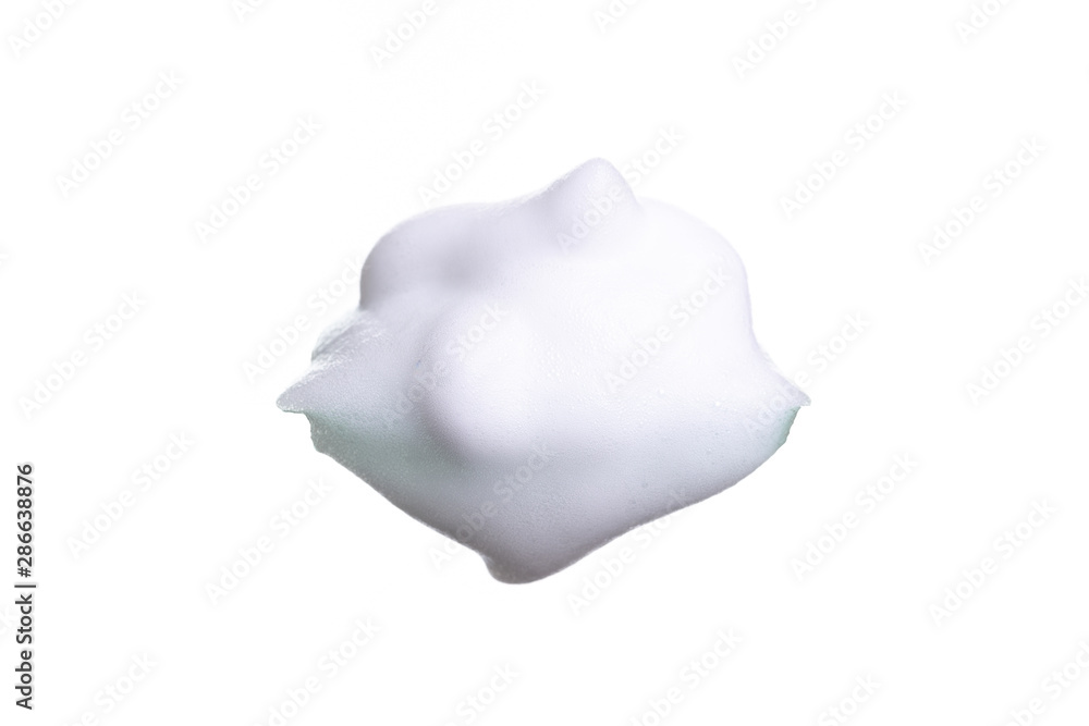 White foam bubbles texture isolated on white White foam bubbles texture isolated on white
