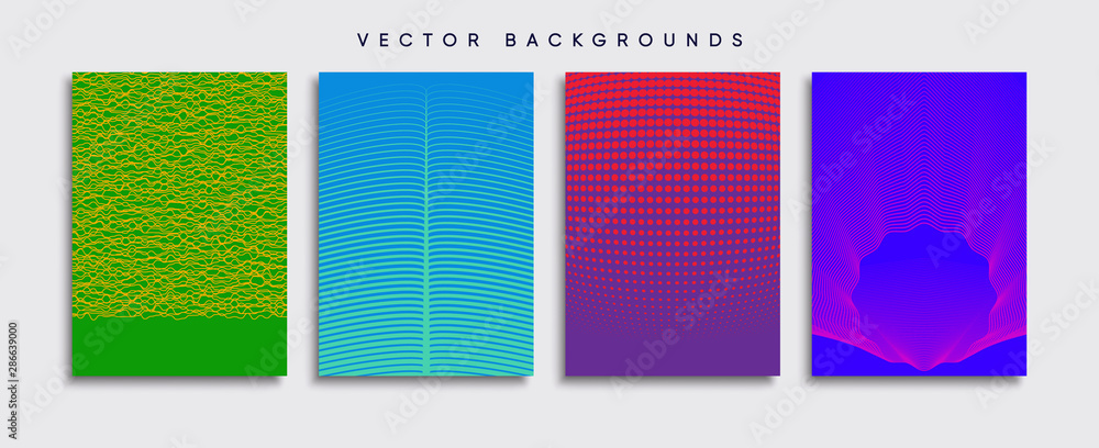 Minimal Vector cover designs. Future Poster template.