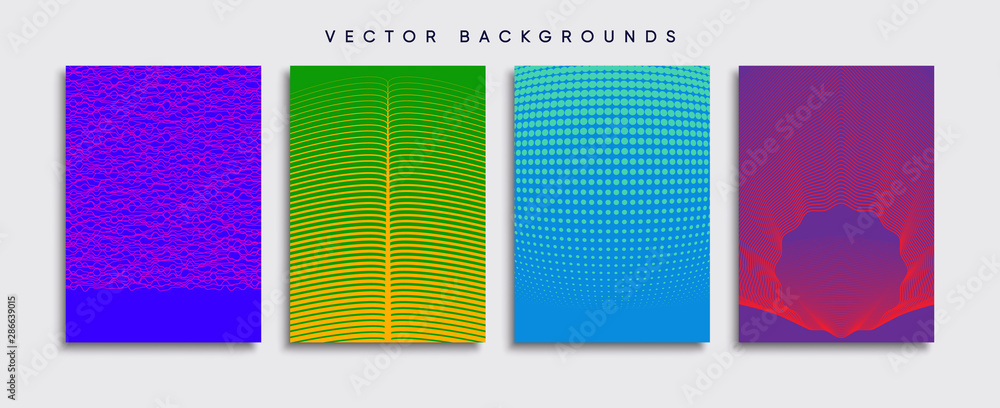 Minimal Vector cover designs. Future Poster template.
