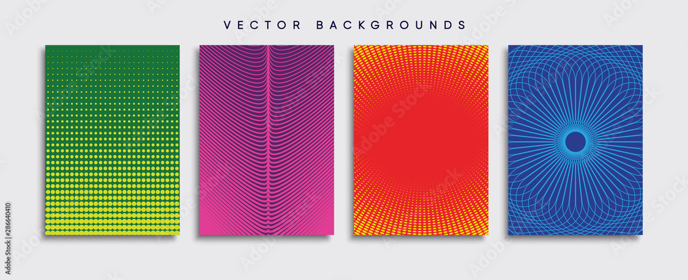 Minimal Vector cover designs. Future Poster template.