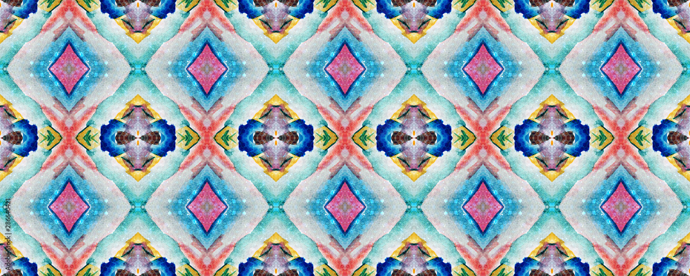 Ikat Seamless Pattern. Ikat Seamless Pattern.