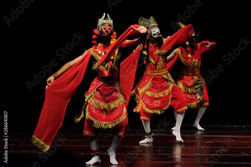 Tari Topeng Panji / Panji Traditional Dance. Traditional mask dance 