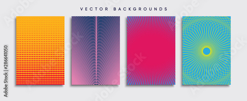 Obraz na płótnie Minimal Vector cover designs. Future Poster template. w salonie