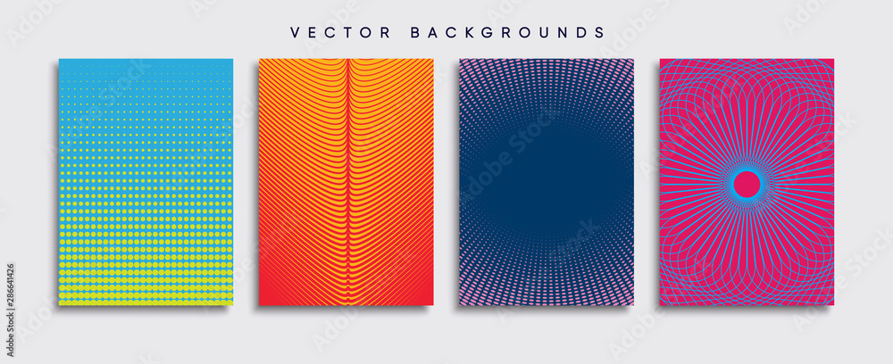 Minimal Vector cover designs. Future Poster template.