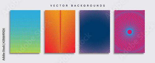 Obraz na płótnie Minimal Vector cover designs. Future Poster template. w salonie