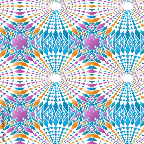bright seamless pattern with geometric pattern