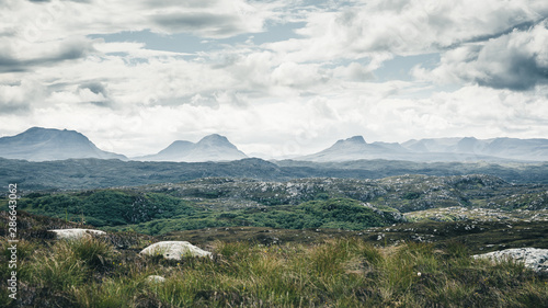 Landscape at Lochinver in the scottish highlands
