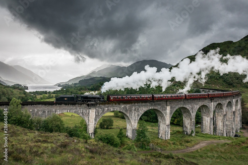 Wallpaper Mural Glenfinnan Viaduct and the Jacobite in Scotland steam train in Scotland Torontodigital.ca