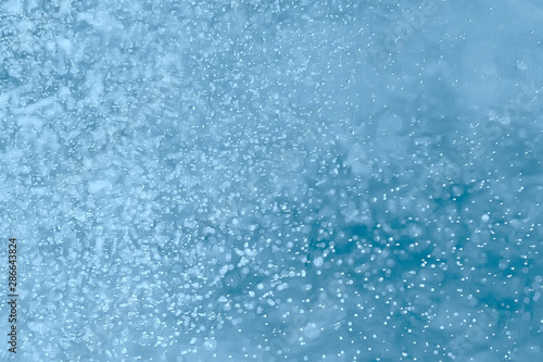 air bubbles in water macro background / blue background abstract bubbles in water