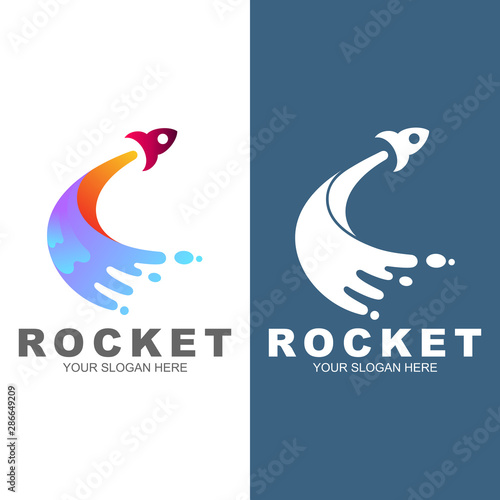 rocket logo available in vector, rocket - space ship logo template, plane symbol, 