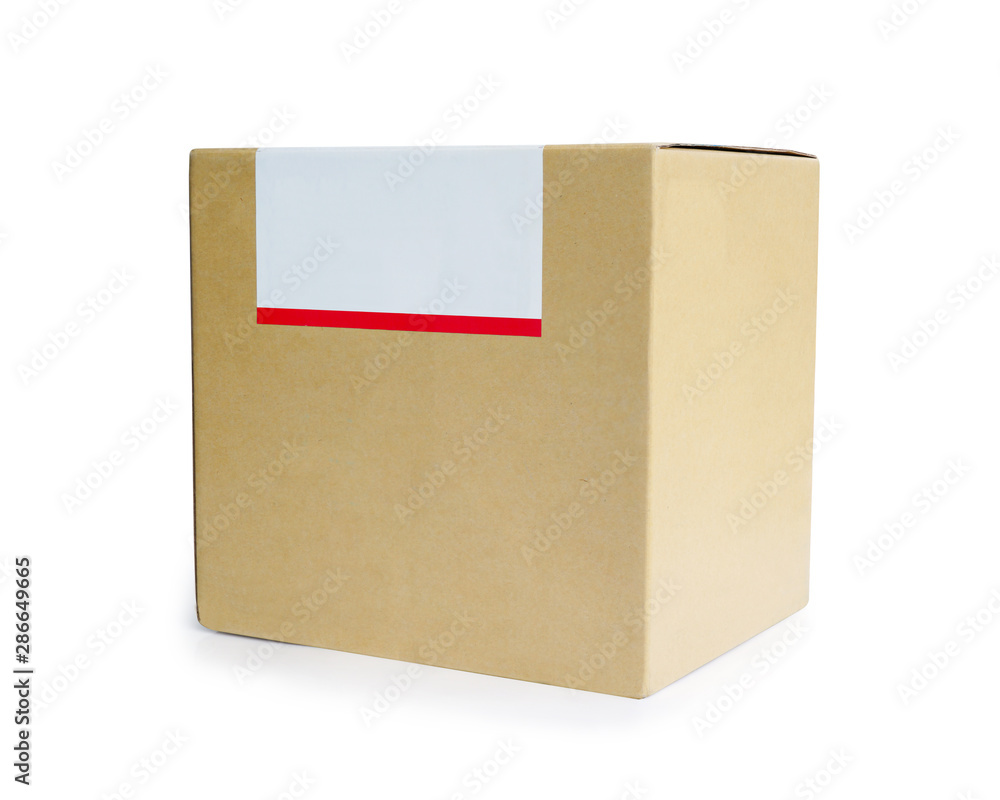 Brown paper box isolated on white background. This has clipping path. Brown paper box isolated on white background. This has clipping path.