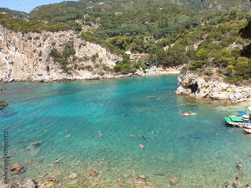 sea and rocks Paleokastritsa Corfu