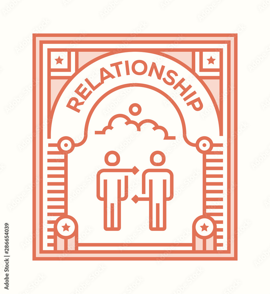 Obraz premium RELATIONSHIP ICON CONCEPT