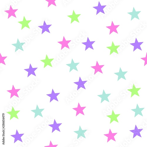 Abstract seamless background with stars colorful