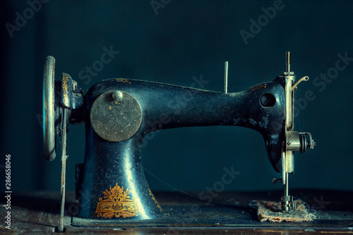 sewing, old sewing machine, vintage things