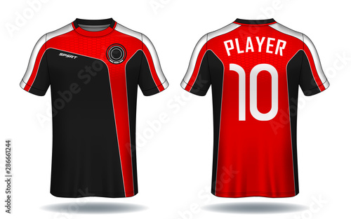 Soccer jersey template.sport t-shirt design.	