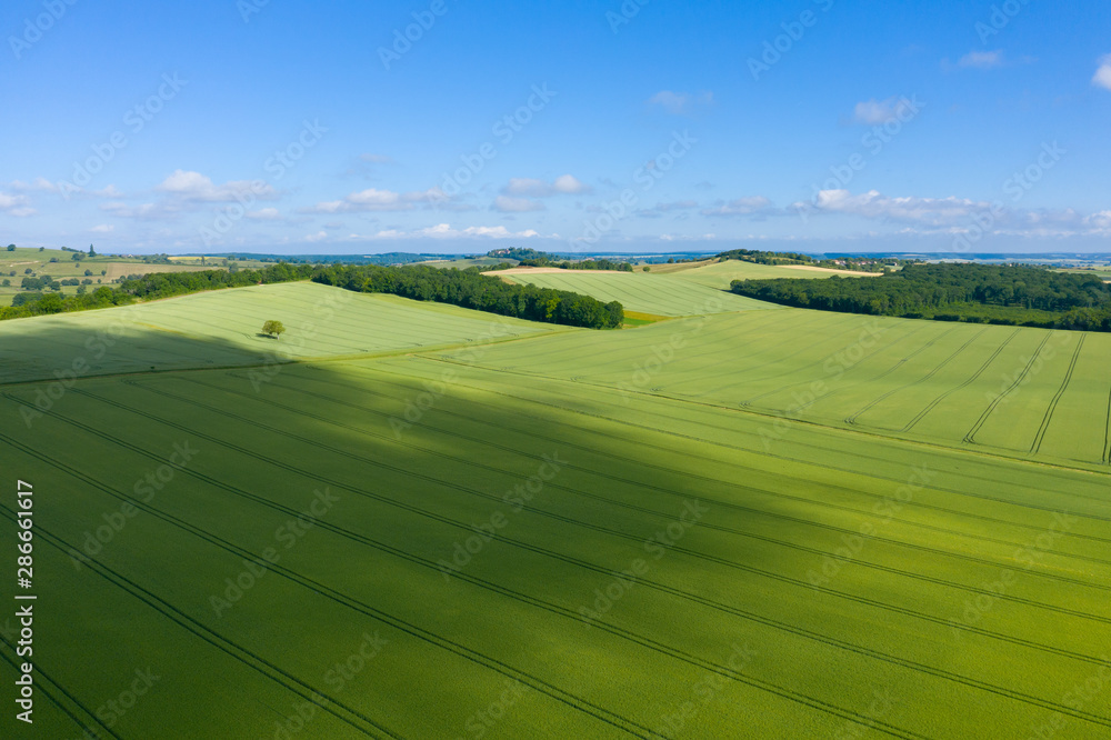La campagne française, des forêts, des champs et des routes La campagne française, des forêts, des champs et des routes