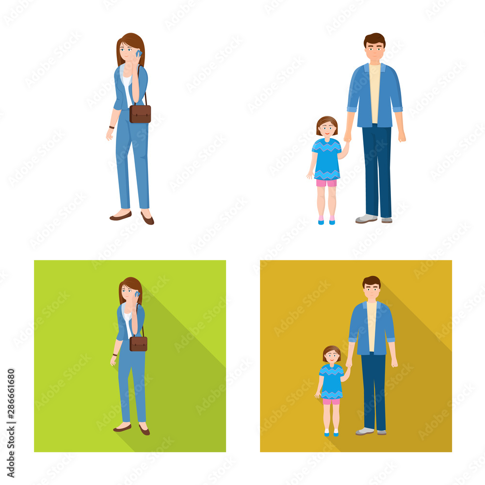 Vector illustration of character and avatar sign. Collection of character and portrait vector icon for stock. Vector illustration of character and avatar sign. Collection of character and portrait vector icon for stock.