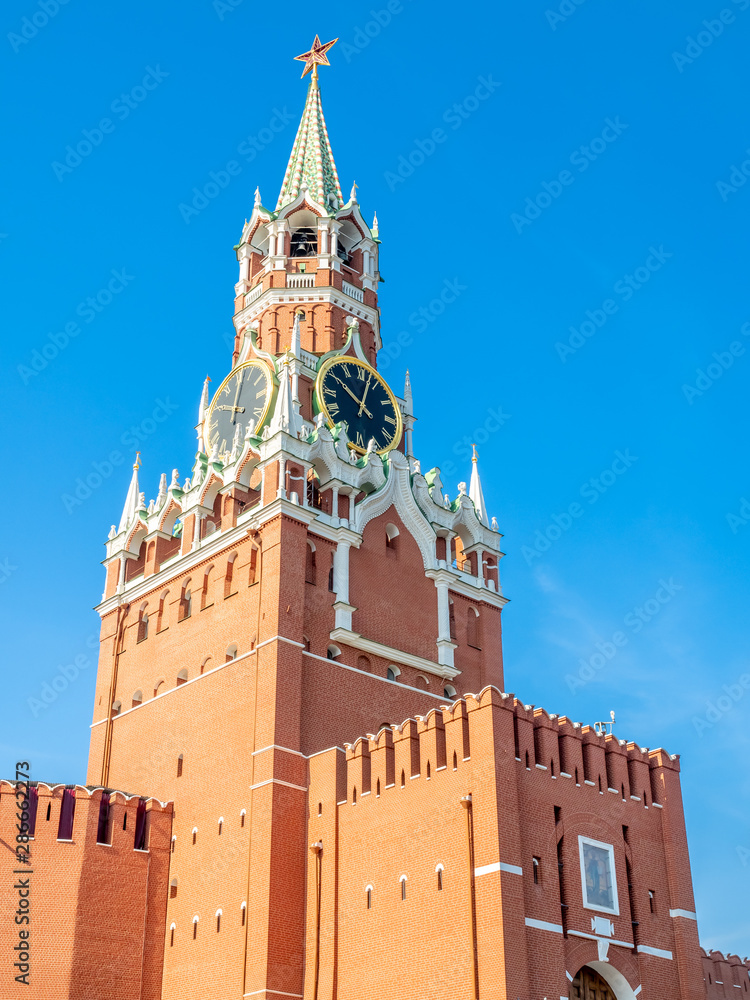 Spasskaya tower in Kremlin, MOscow, Russia Spasskaya tower in Kremlin, MOscow, Russia