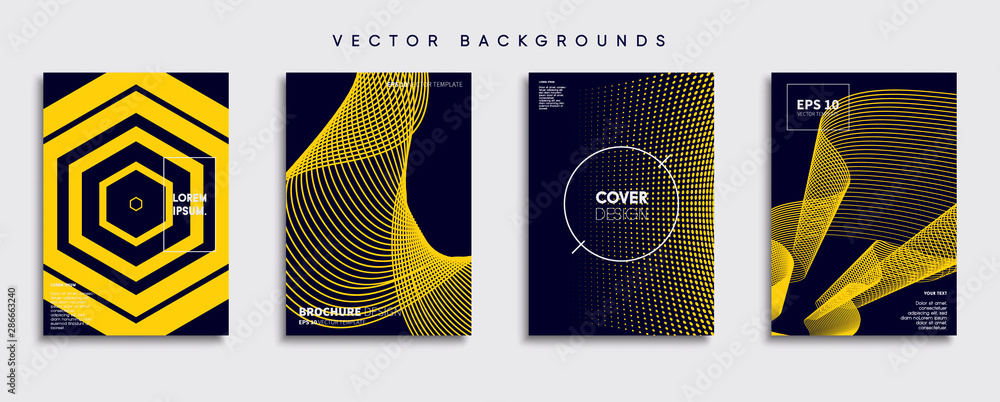 Minimal Vector cover designs. Future Poster template.