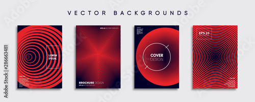 Obraz na płótnie Minimal Vector cover designs. Future Poster template. w salonie