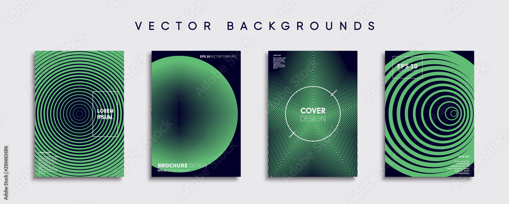 Minimal Vector cover designs. Future Poster template.