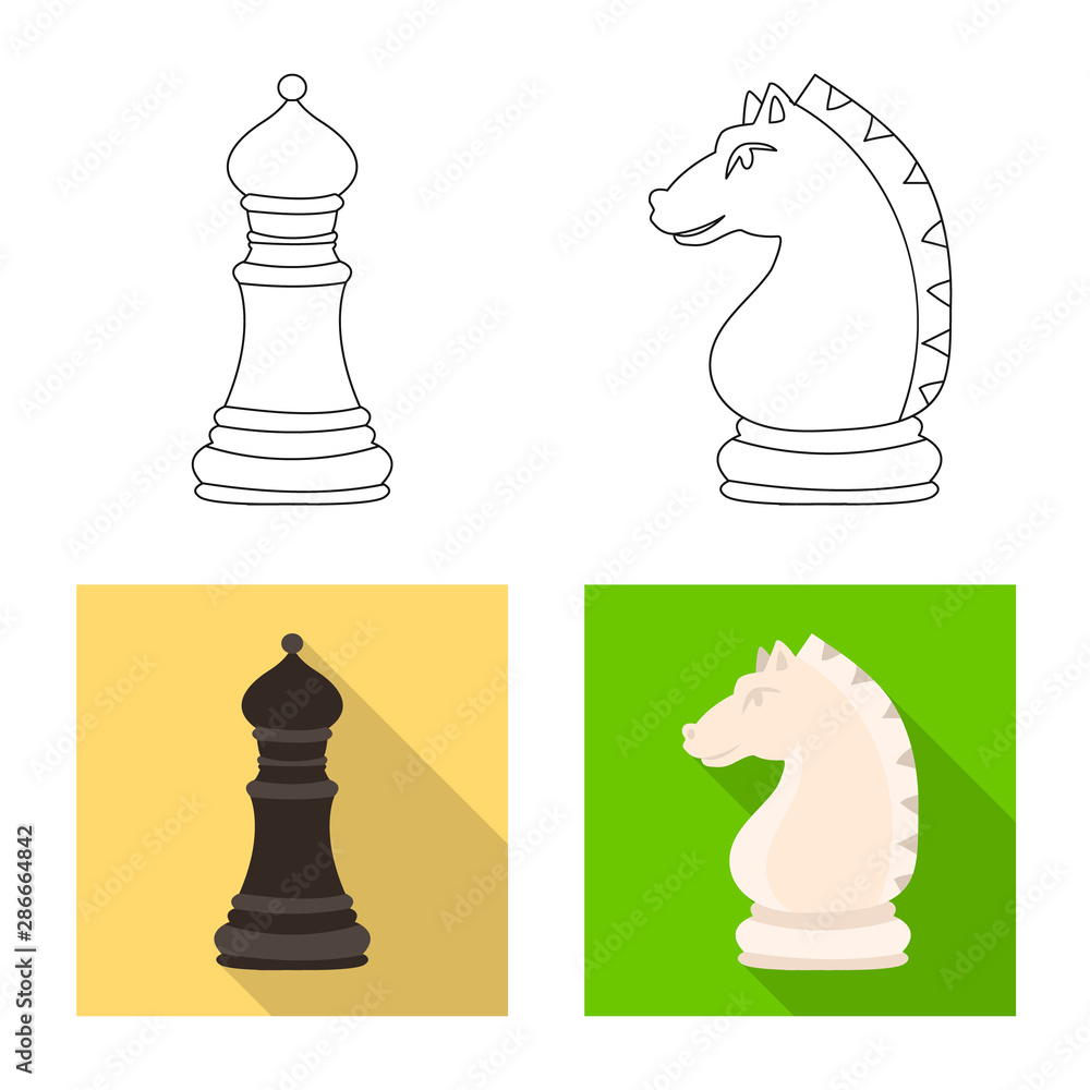 Vector design of checkmate and thin symbol. Collection of checkmate and target stock symbol for web. Vector design of checkmate and thin symbol. Collection of checkmate and target stock symbol for web.