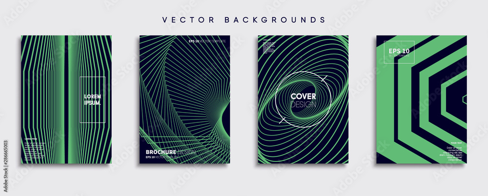 Minimal Vector cover designs. Future Poster template.