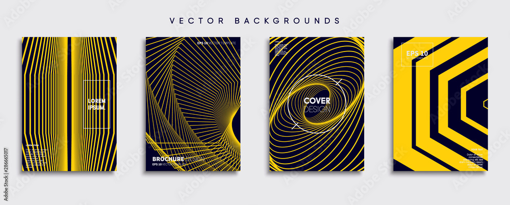 Minimal Vector cover designs. Future Poster template.