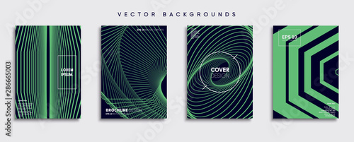 Obraz na płótnie Minimal Vector cover designs. Future Poster template. w salonie