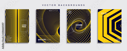 Obraz na płótnie Minimal Vector cover designs. Future Poster template. w salonie