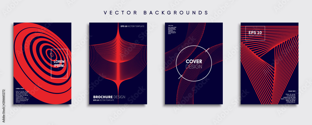 Minimal Vector cover designs. Future Poster template.