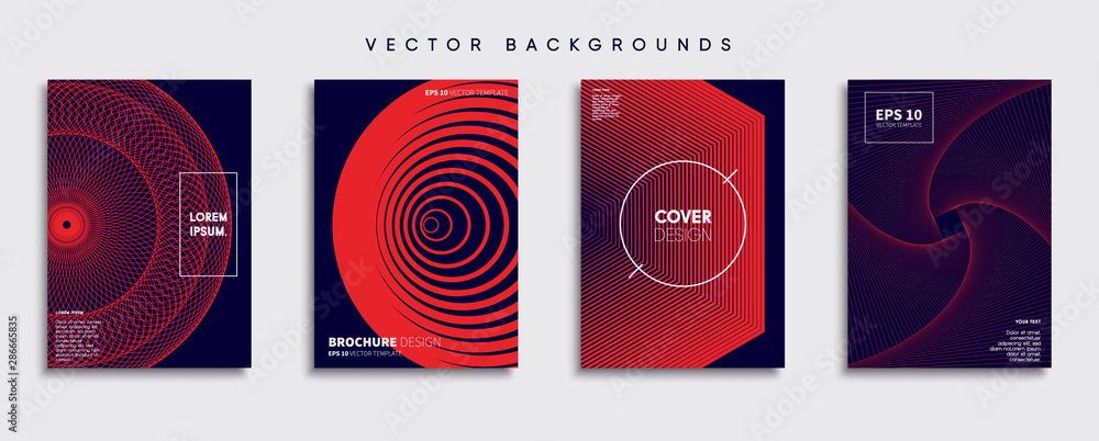 Minimal Vector cover designs. Future Poster template.