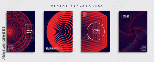 Minimal Vector cover designs. Future Poster template. © Tornado design
