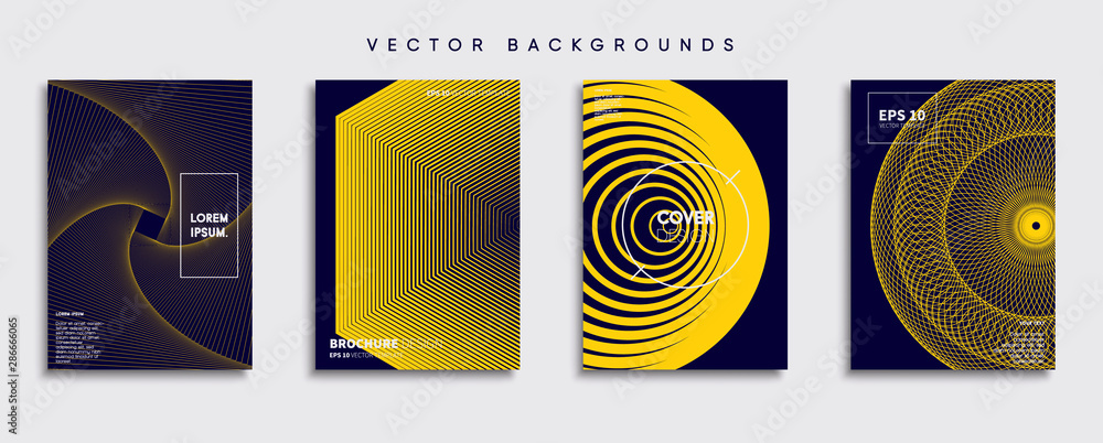 Minimal Vector cover designs. Future Poster template.