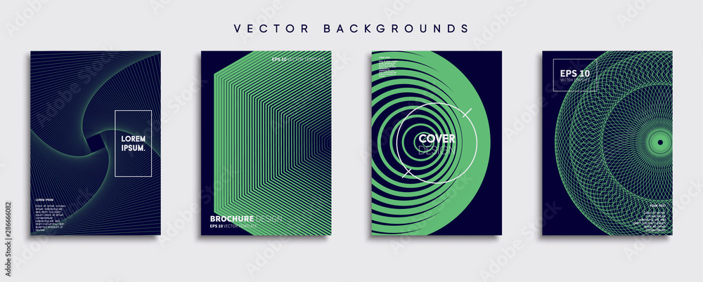 Minimal Vector cover designs. Future Poster template.